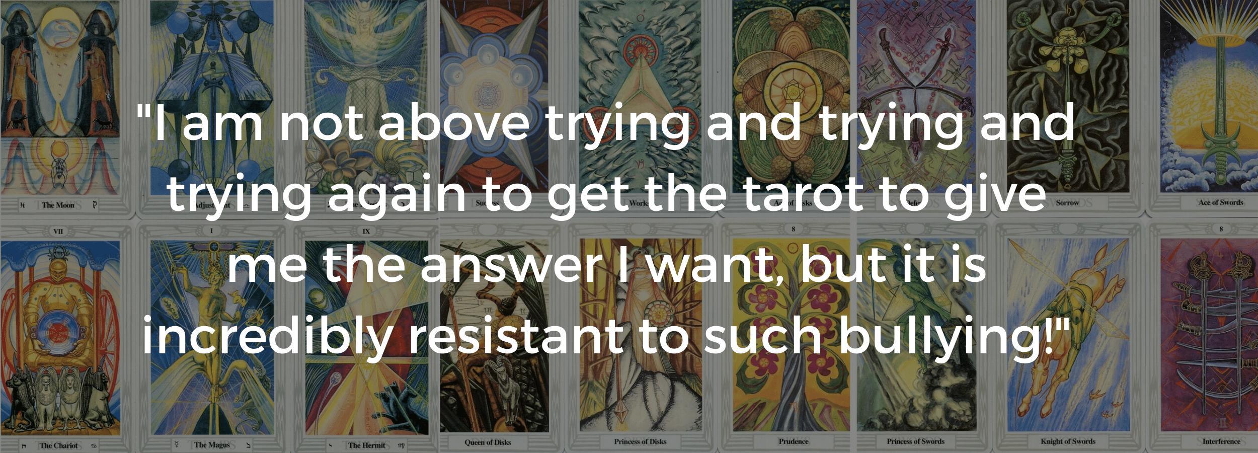 Geraldine Beskin's favourite deck is the Thoth tarot