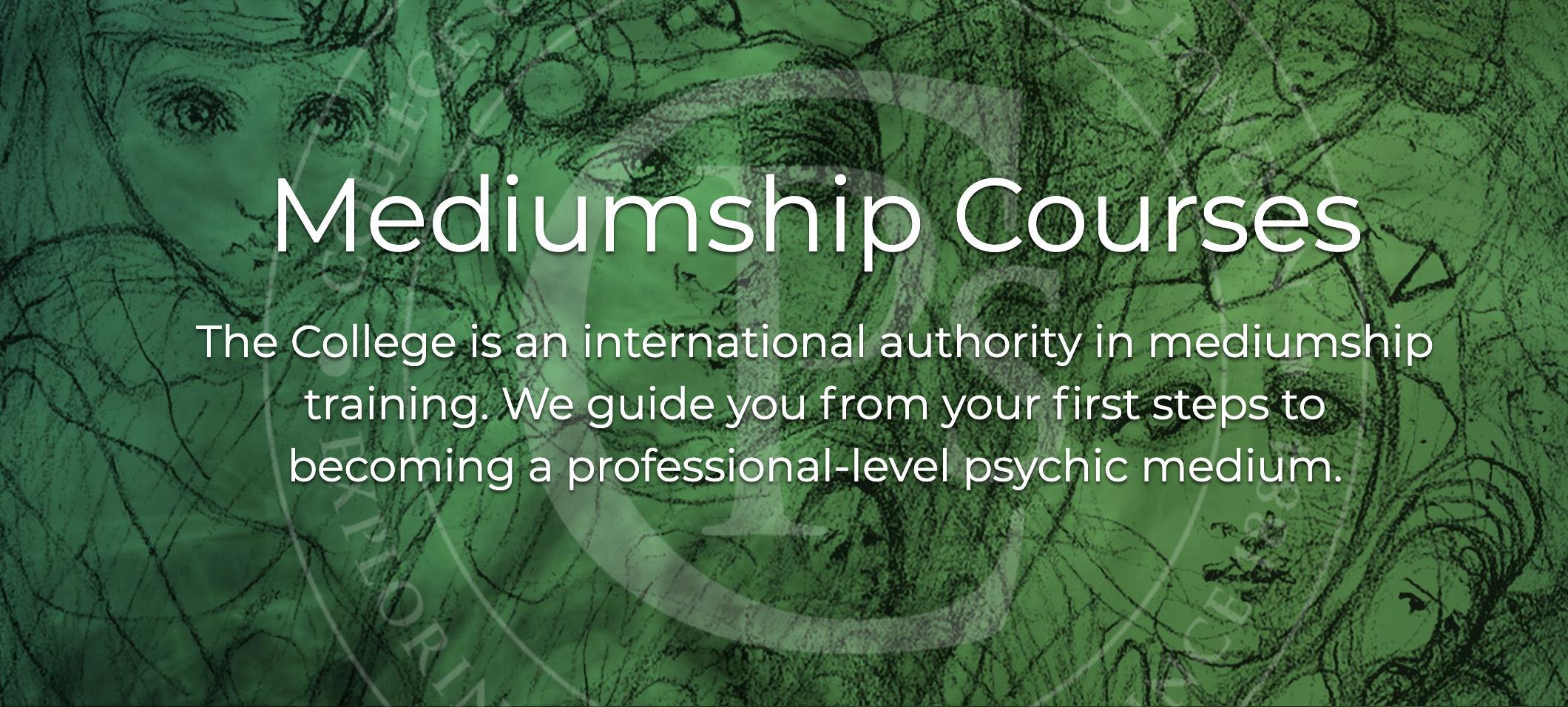 Banner with link to mediumship courses